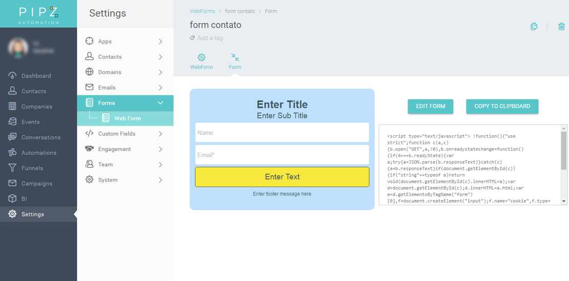 Como criar um formulário